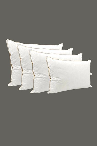 HILL TEKSTİL 4 bucăți 100% pene de gâscă 20 perne de gâscă - 50x70 Elizza Biased Yacht
