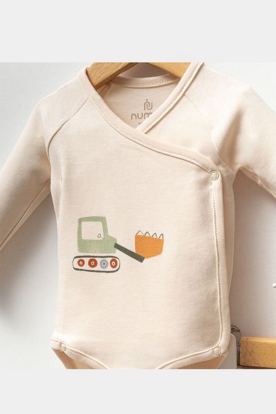 DMB BOYS & GIRLS Side Snap Fastener Body Patterned Bottom and Hat Cotton Daily 3-Piece Booties Baby Boy Set