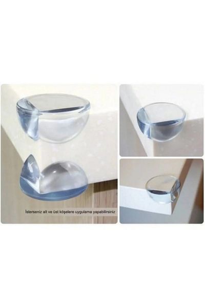 AGUBUGU 4-Piece Silicone Transparent Mini Corner Protector