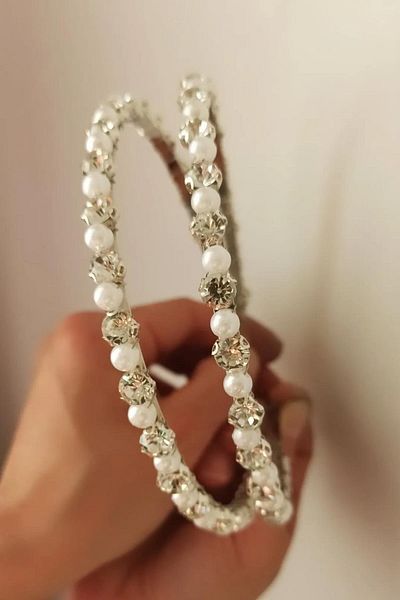 Hayalperest boncuk Bridal Accessory Ece Model Thin Bridal Henna Crown