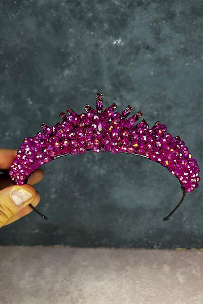 Hayalperest boncuk Edis Bead Embroidered Bridal Henna Crown