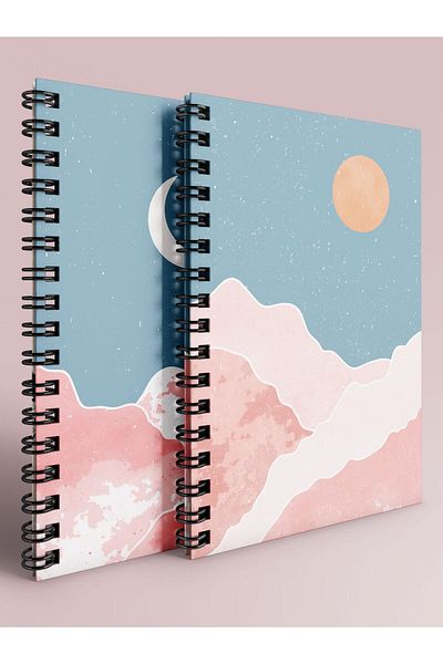 Apeirona | Limitless Art Set caiete carouri si riglate - A5 - spirala de otel - 2x80 coli