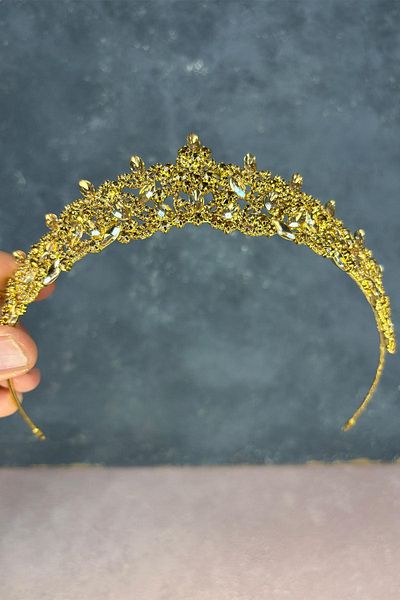 Hayalperest boncuk Honey Color Island Bridal Henna Crown