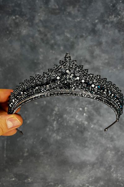 Hayalperest boncuk Navy Blue Asu Bridal Henna Crown