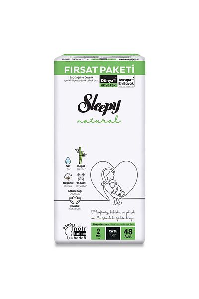 Sleepy Natural Baby Diaper Opportunity Package 2 Sizes 48 Pieces