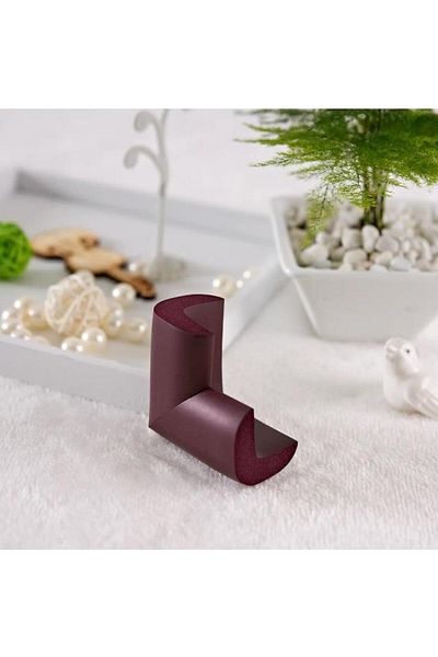 playsafe 4-Piece Jumbo V-Type Brown Corner Protector