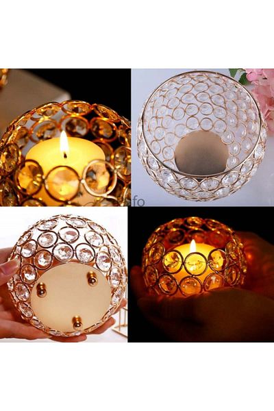 PUFO Suport elegant Pufo Brilliant pentru lumânări, flori, pensule de machiaj, metalic, auriu