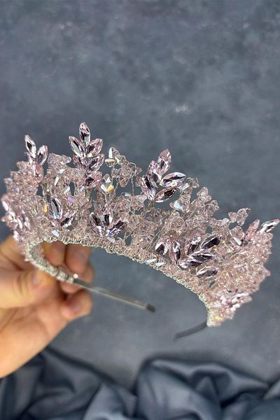 Hayalperest boncuk Powder Nature Beaded Bridal Henna Crown Bridal Hair Accessory