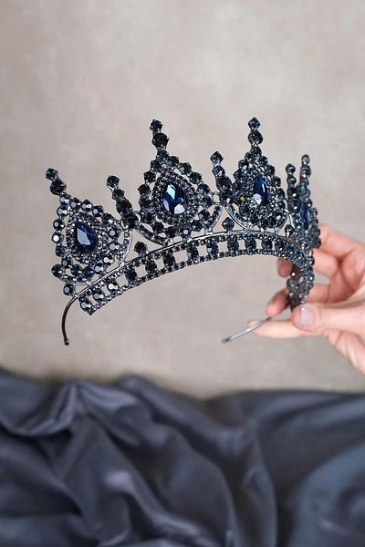 Hayalperest boncuk Ahu Drop Crystal Jewelled Bridal Henna Crown