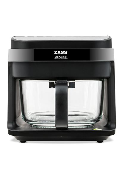 Zass Hot Air Fryer Zaf 11, 5.5l Capacity, Removable Tempered Glass Basket, Digital Control, Black