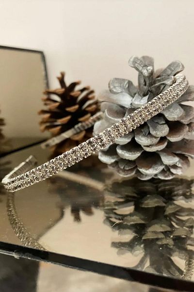 Hayalperest boncuk Kadı Silver Crystal Stone Crown