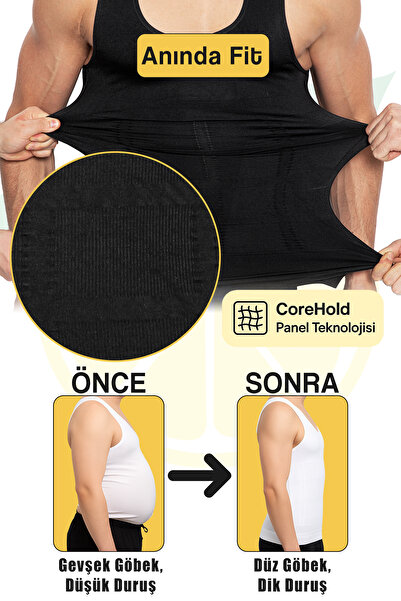 elilom Corset Athlete Men – Gynecomastia Support, Belly Tightener, Posture Supporter | Elilom Yukka