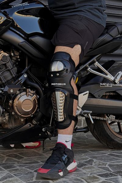 Motobros Motorcycle Titanium Knee Pad Elbow Pad Set