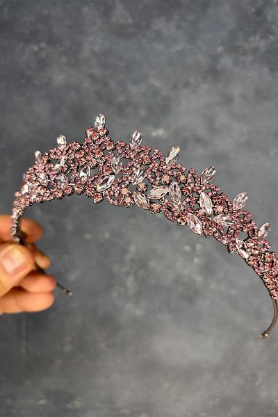 Hayalperest boncuk Pink Island Bridal Henna Crown