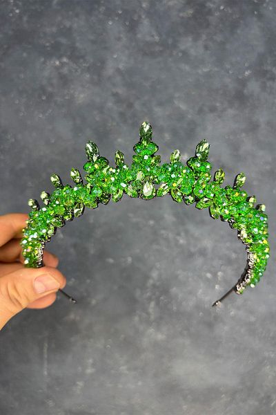 Hayalperest boncuk Likya Bead Embroidered Bridal Henna Crown