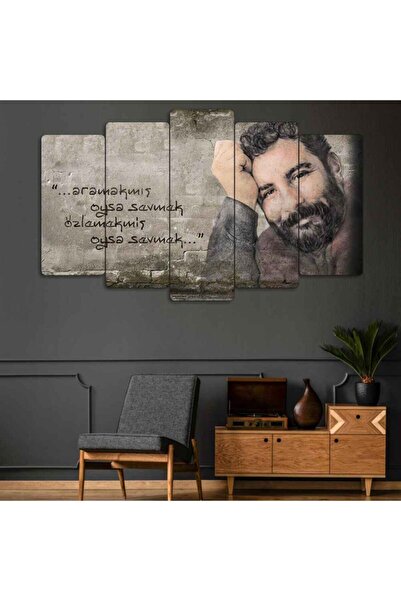 TABLOX Ahmet Kaya - 5 Parçalı Mdf Tablo