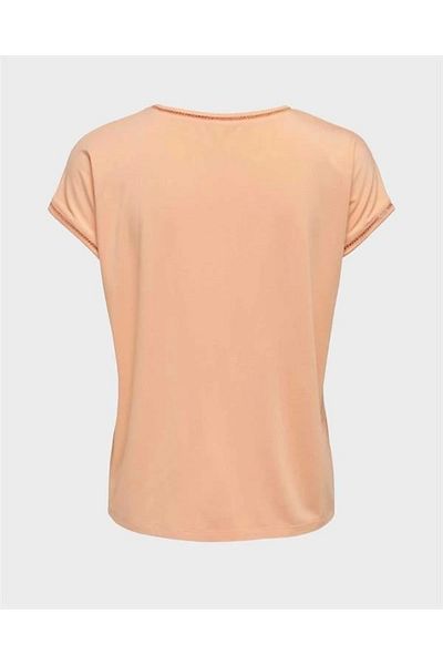 Lale Moda Viscose collar lace t-shirt