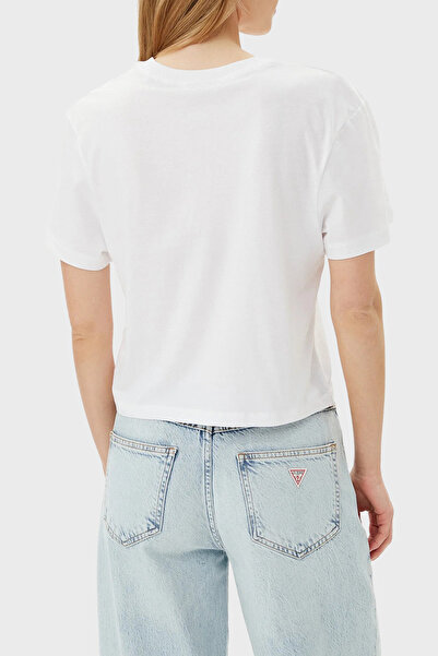 Guess Clematis 100% βαμβακερό μπλουζάκι με λογότυπο V5GI09K9RM1 T SHIRT V5GI09 K9RM1 G011