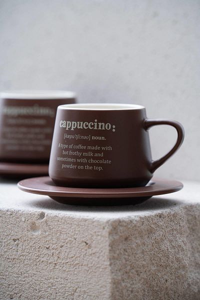 ACAR Blush Cappuccino Coffee Cup Set for 2 People - 200 ml