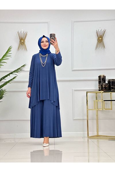 VALENS BOUTİQUE Γυναικείο Hijab Σετ Παντελόνι & Τούνικ 2 τεμαχίων