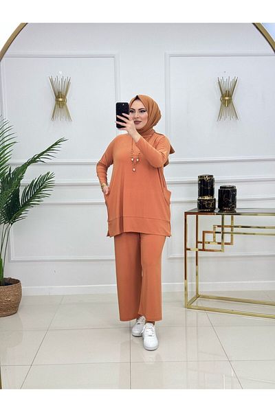 VALENS BOUTİQUE Women's Hijab 2 Piece Set Trousers & Tunic
