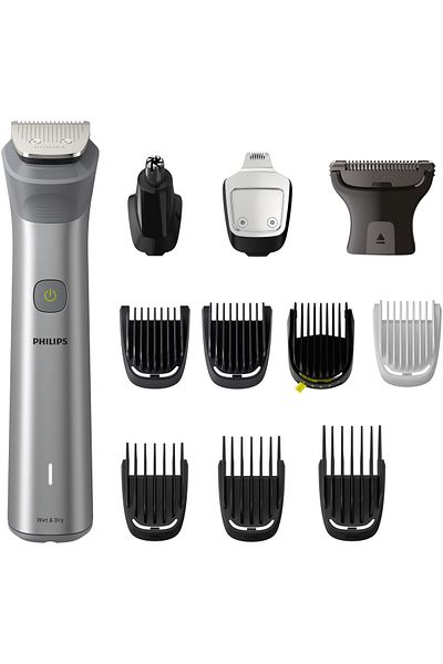 Philips Aparat de tuns barba si parul 12 in 1 Philips Multigroom MG5940/15, rezistent la apa, Negru/Argintiu