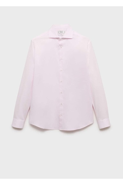 MANGO Man %100 pamuklu slim fit takım gömleği