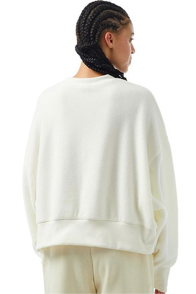 Nike Sportswear Plush Mod Crop Crew Sweatshirt Women's Wide Fit Plush Sweatshirt Light Cream