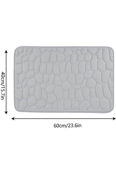 isgstore Main Shop Σετ 3 τεμαχίων Stone Model Shower Αντιολισθητική Βούρτσα Μπάνιου Διπλής Όψης Στρογγυλό Σουρωτήρι M-130