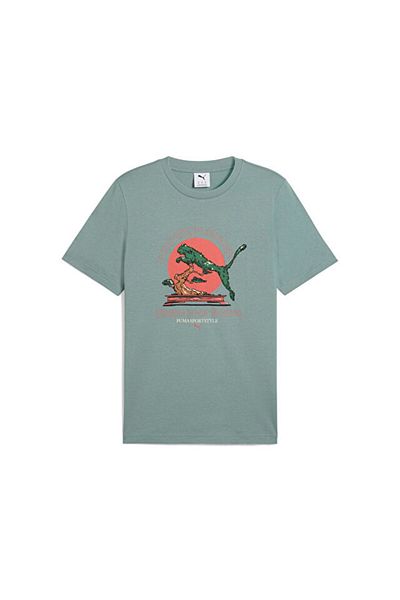 Puma Γραφικά Puma Bonsai Tee Ανδρικό μπλουζάκι casual 62963430 μπλε