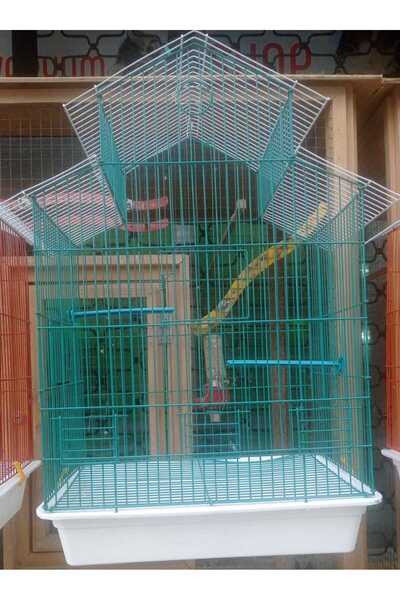 ENES Çift çatı büyük boy papağan kafes