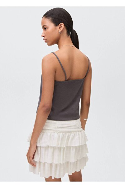 Mango Teen Ruffle and gathered skirt