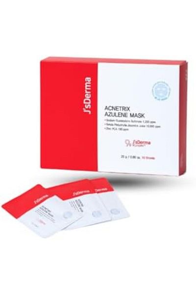 J'sDerma Acnetrix Azulene Face Sheet Mask With Niacinamide – Pack Of 10