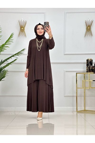 VALENS BOUTİQUE Γυναικείο Hijab Σετ Παντελόνι & Τούνικ 2 τεμαχίων