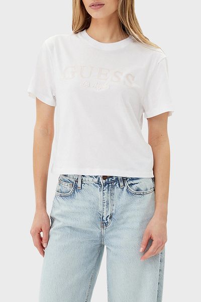 Guess Clematis 100% Cotton Regular Fit Logo t Shirt V5Gi09K9Rm1 t Shirt V5Gi09 K9Rm1 G011
