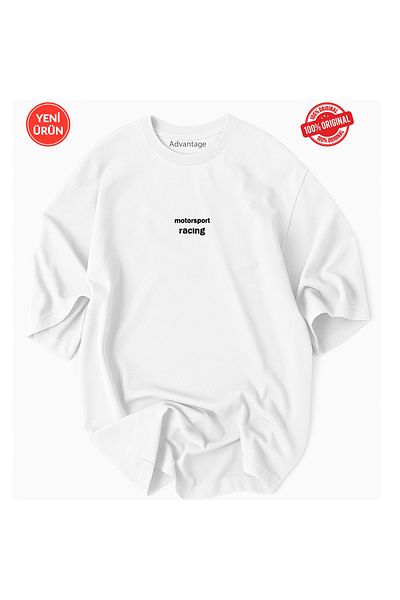 Advantage Motorsport Racing Minimal Pencil Drawing Printed 100% Cotton Licensed Premium T-Shirt