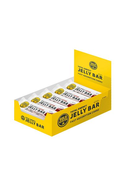 GOLDNUTRITION Cola Flavored Energy Jelly Bar, Box of 15 Bars