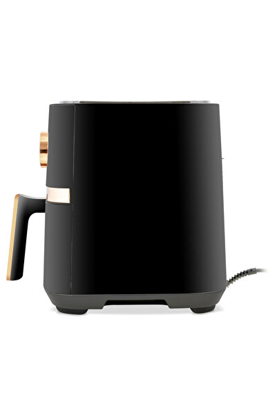 Zass Zaf 20 Rose Gold Hot Air Fryer, 5l Capacity, 8 Programs, Removable Tray, Non-stick, 1450w Black