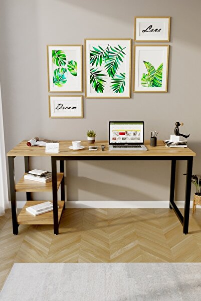 reflekta Çalışma Masası Kitaplıklı Raflı Büyük Boy 60x160