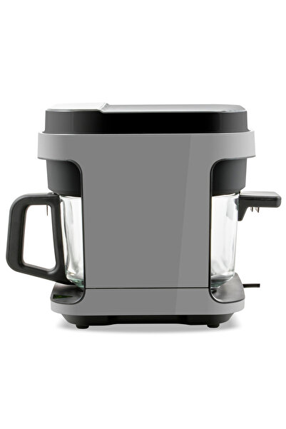 Zass Zaf 09 Hot Air Fryer, 5.5l Capacity, Tempered Glass Basket, Digital Control, Anthracite Grey