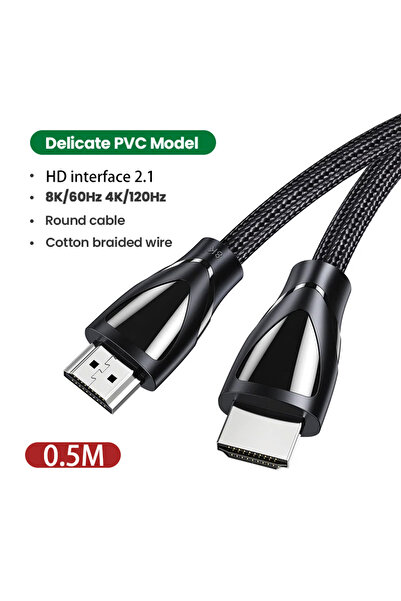 Choice كابل HDMI 2.1 متوافق مع 0.5 متر فائق السرعة 8K / 60 هرتز 4K / 120 هرتز...
