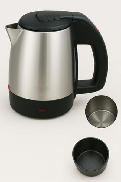 HOME MASTER HM-727 1000W Electric Water Kettle – 500 ml Stainless Steel Kettle with Heated Bottom,