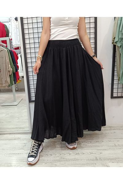 Butik Şans Elastic Waist Loose Cut Skirt Trousers
