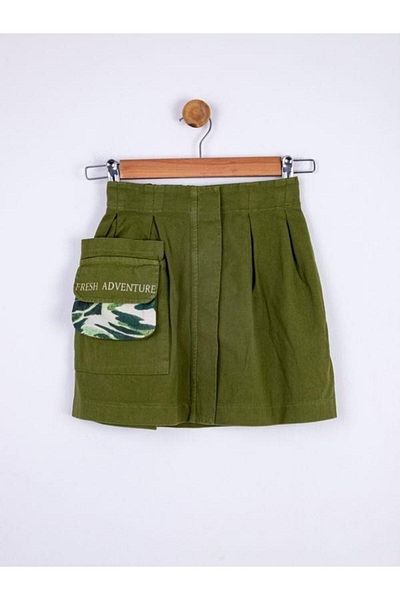 NK Girl's Pocketed Design Camping Skirt with Pocket Detail