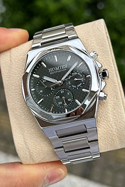 Homies Çelik Kordon Su Geçirmez Bileklik Hediyeli Erkek Kol Saati