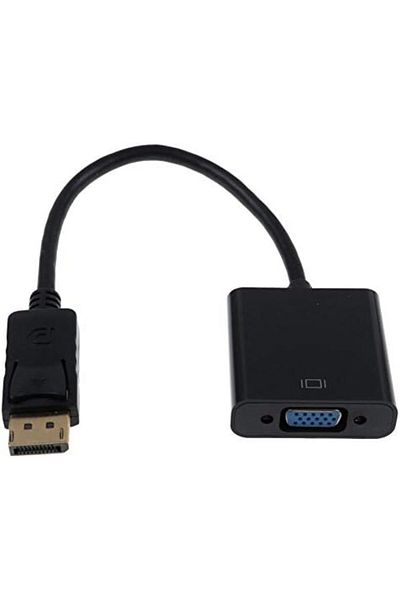 Other DisplayPort (DP) Male to VGA Female Adapter Cable – 25CM, Black, for Monitor, Projector, PC