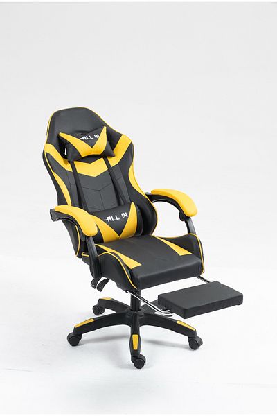 Allin Computer gaming chair, PC chair, YouTuber chair, chair with backrest, office chair, large chair