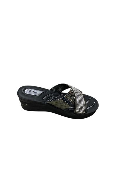 VİZYON Women's Wedge Heel Slippers