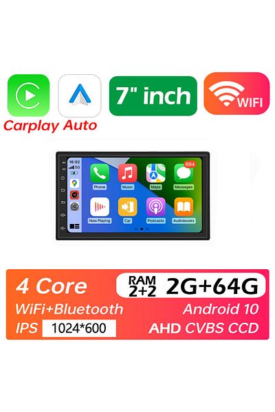 Choice 7 inch 2-2 64 4G 64G Car play Android Radio Multimedia 7 9 10 inch CarPlay Android Auto 2 din Radio