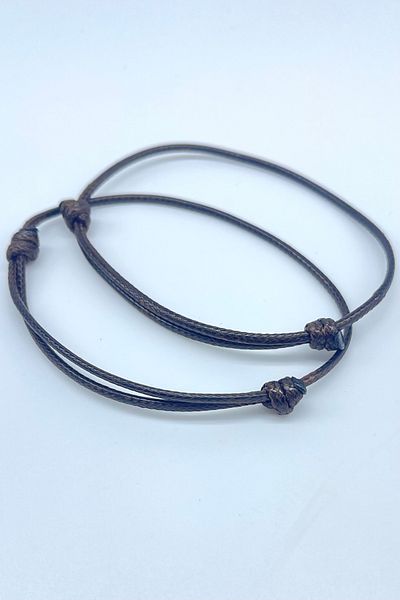 Concept HuBuTU Minimal Slide Lock Korean Rope Men's Bracelet (2 Pieces)